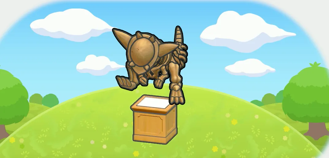 ずつきのカセキ展示台画像