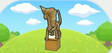 ツンドラのカセキ展示台画像