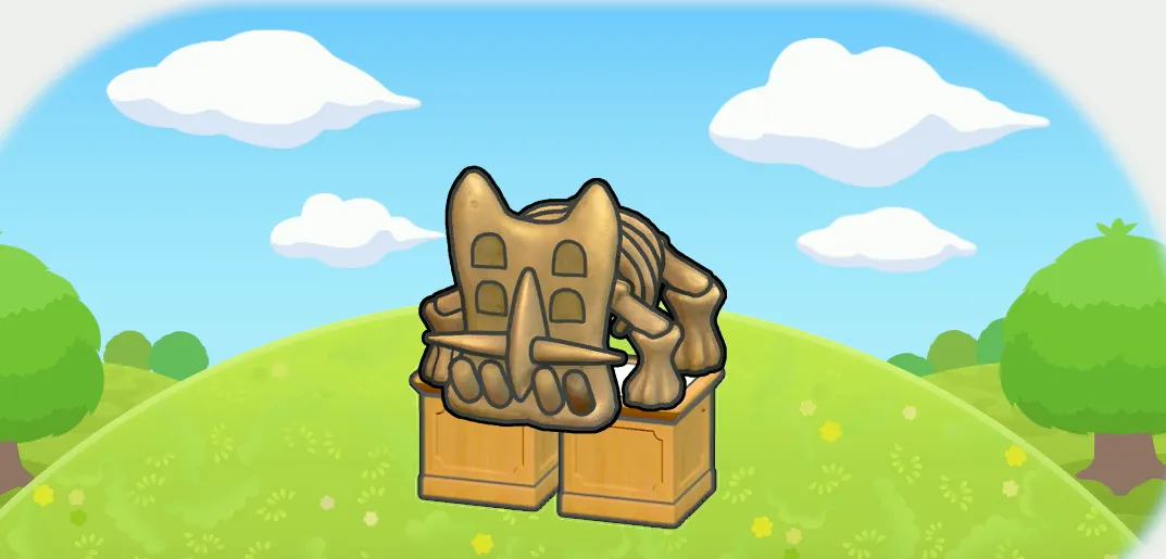 シールドのカセキ展示台画像