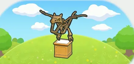 ツバサのカセキ展示台画像