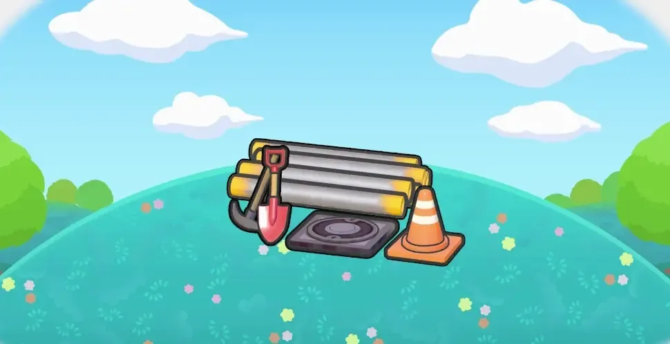 マンホール点検中画像