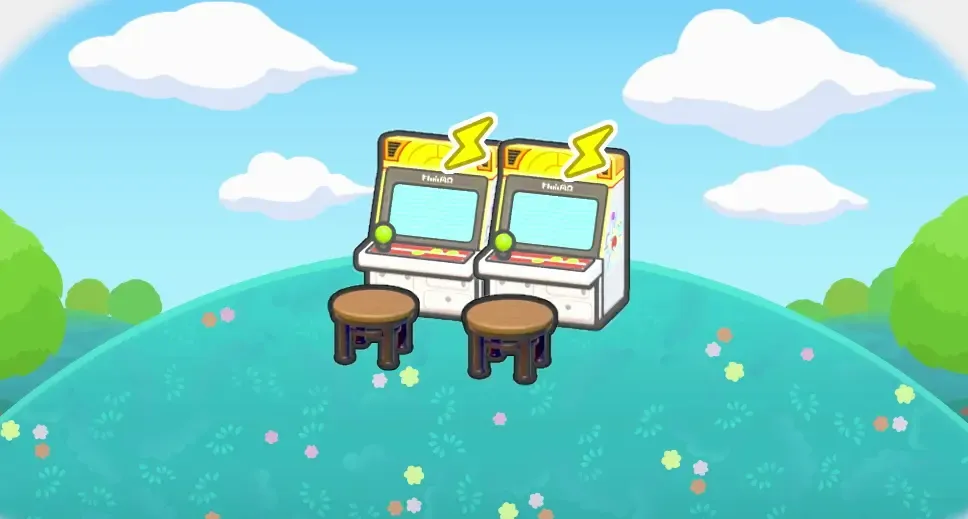 ゲームコーナーで対戦画像