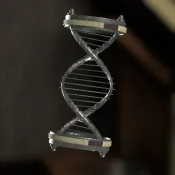 二重螺旋の模型画像