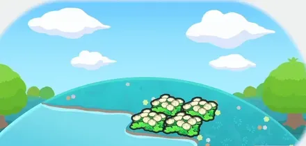 うるおうフワフワな花畑画像