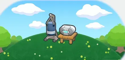 リズムに合わせてワンツー画像