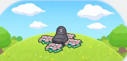 花に囲まれたお墓画像