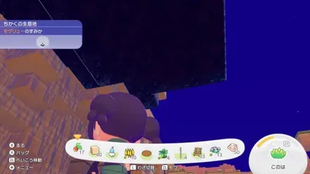 簡易屋根下から