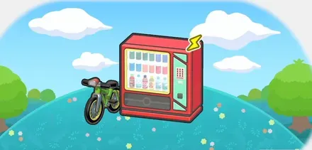 サイクリング中に休けい画像