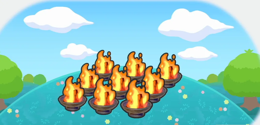 九つのほむら画像