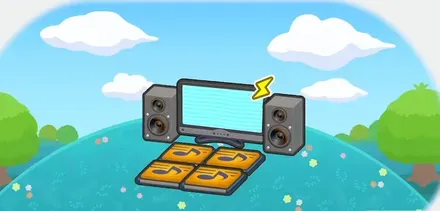 リズミカルなリビング画像