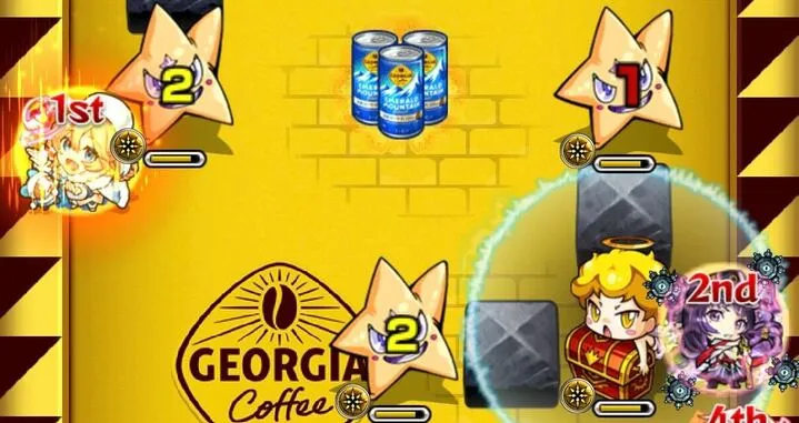 天使を倒すとジョージア缶が出現