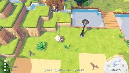 水車を回して発電