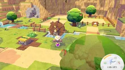 パサパサ荒野の水車2