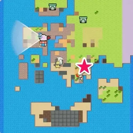 ドンヨリ海辺水車1マップ