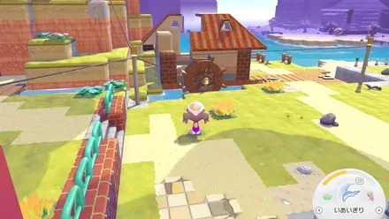 ドンヨリ海辺水車1