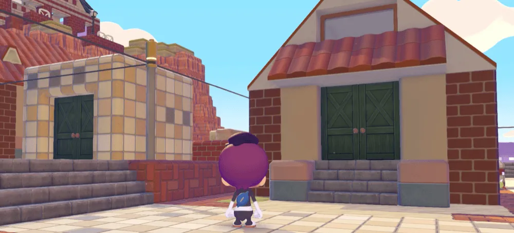 ブロックでできた家