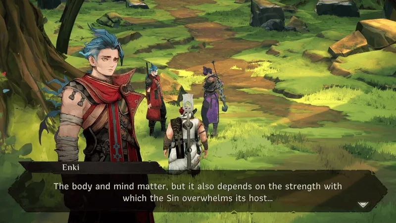 手描き風のアートスタイルで描かれるアクションRPG