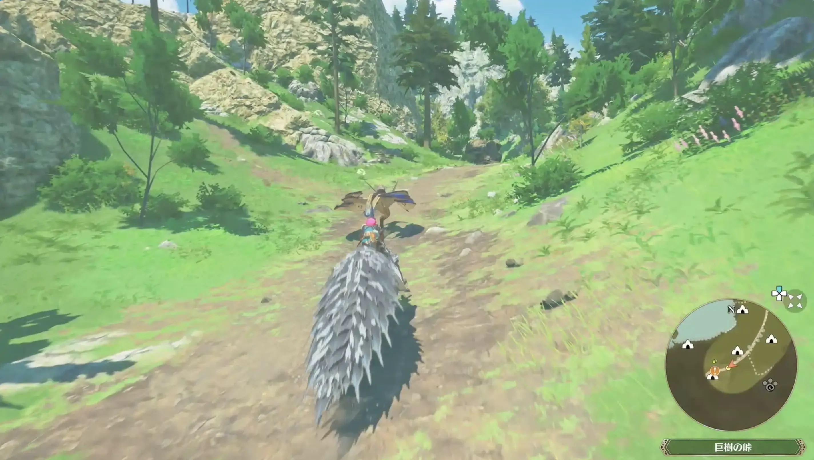 アズラル城を出て巨樹の峠に向かう