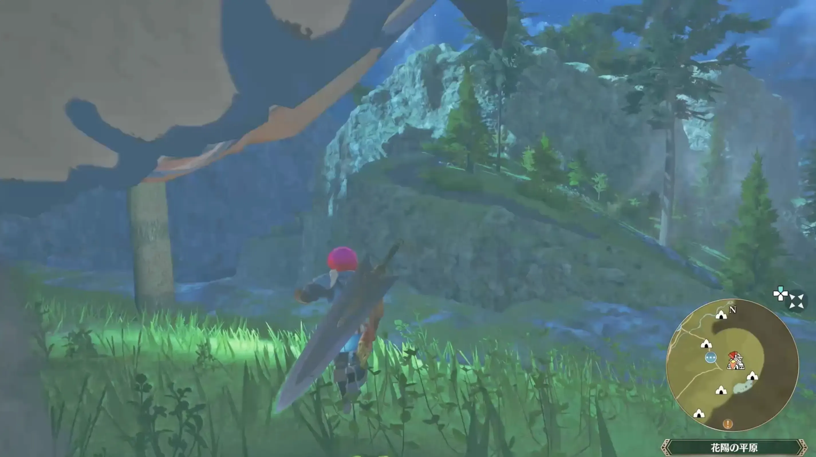 夜に侵獣の縄張りを探す