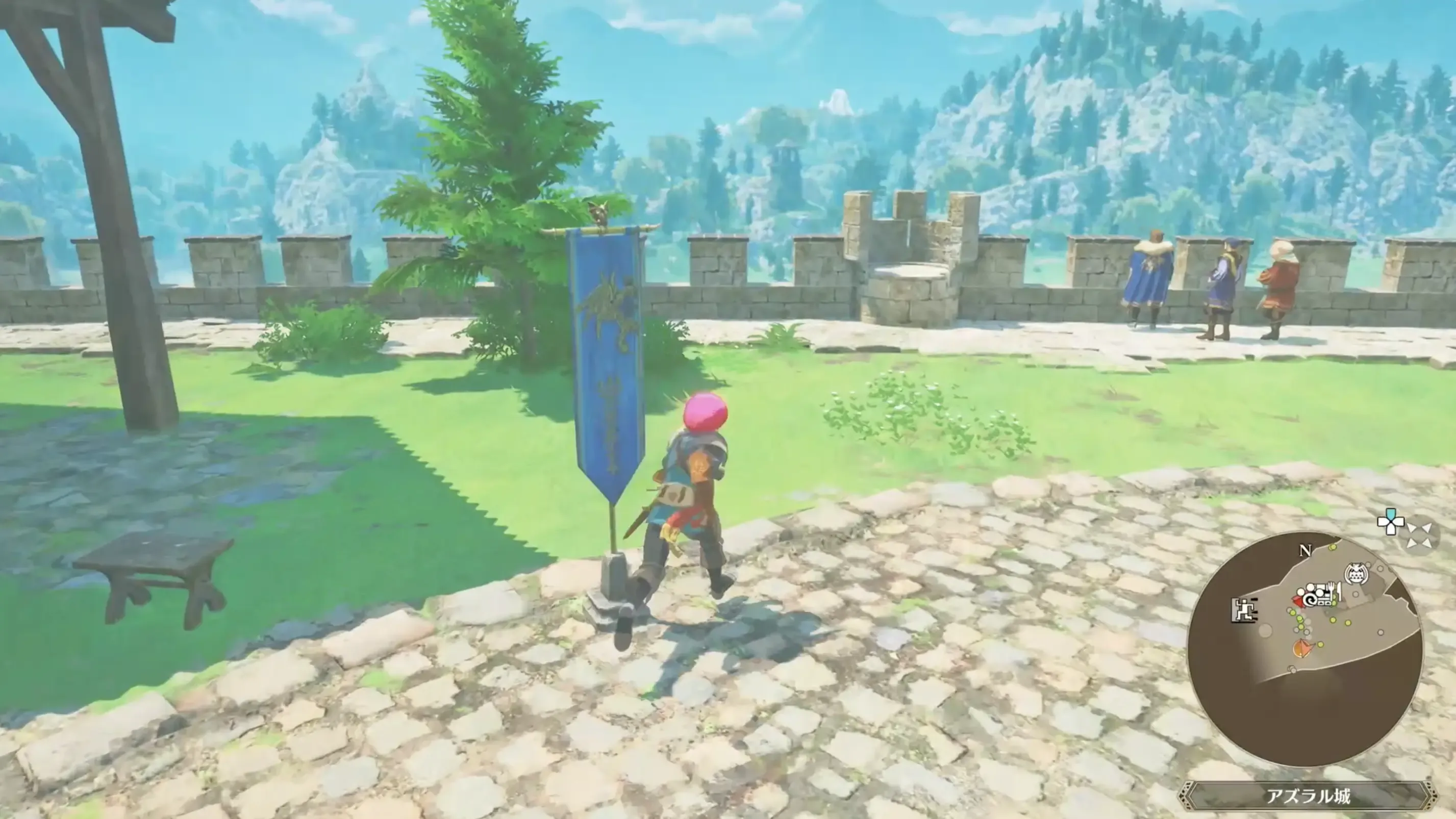 国王に定例報告しに向かう