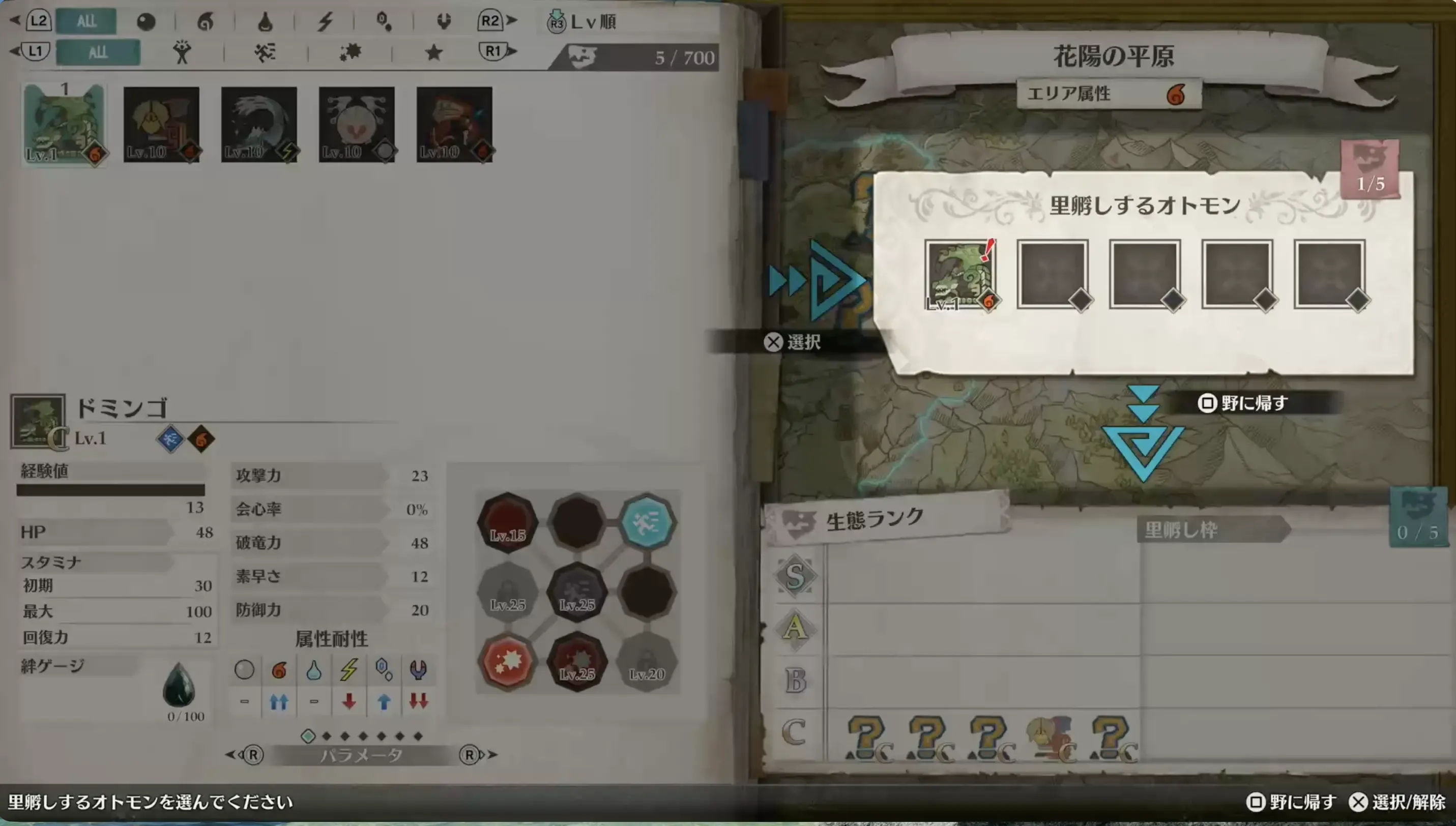 孵化させたリオレイアを里孵しさせる