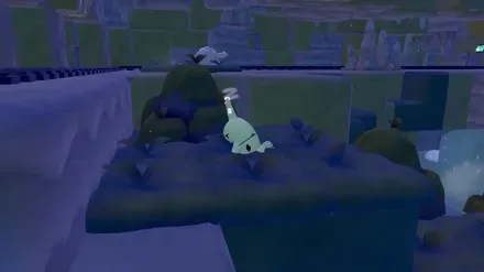 コケむした岩でおやすみのベストショット画像