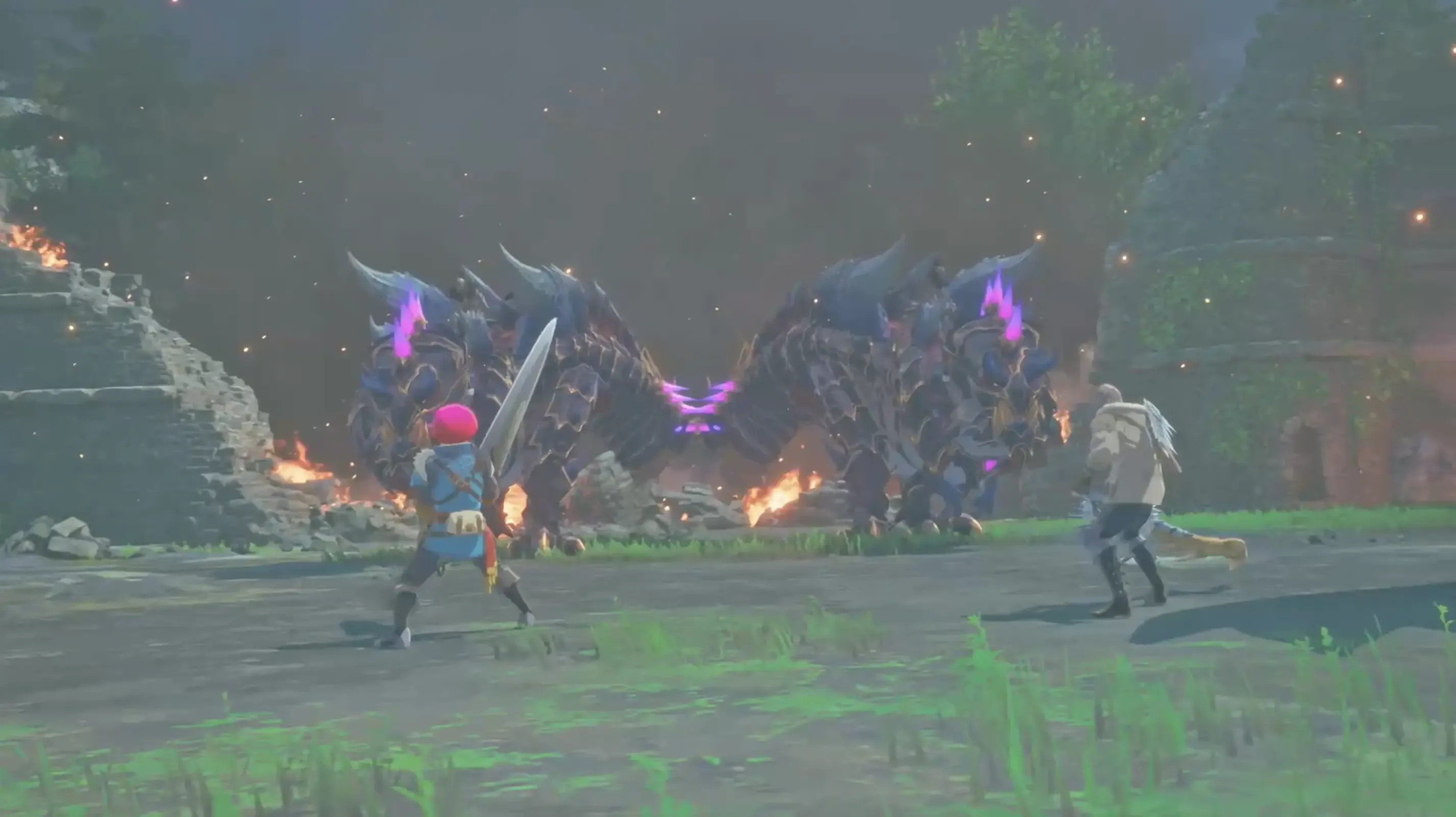 強化竜ディノバルド2体との戦闘