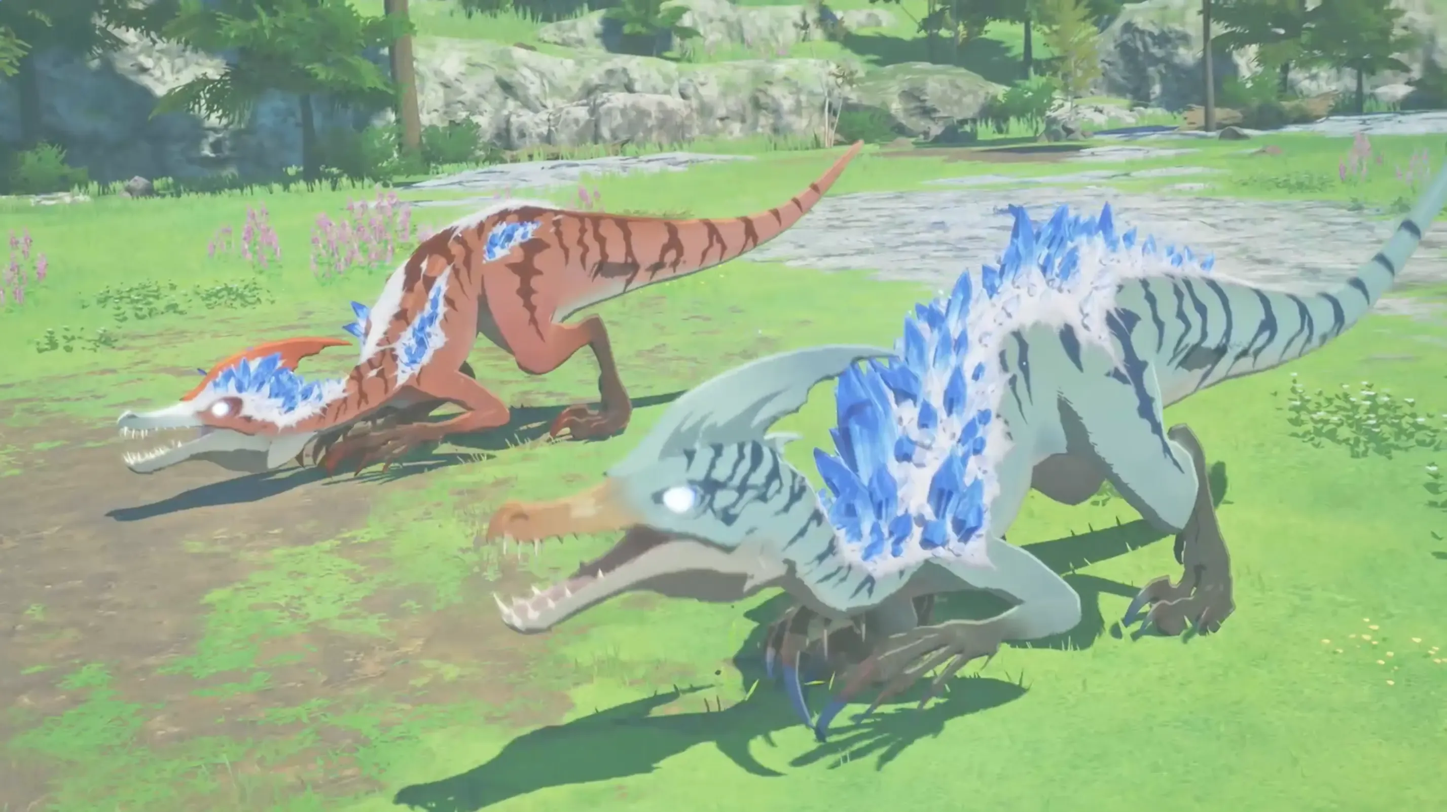 道なりに進むと凶異ドスランポス2体と戦闘