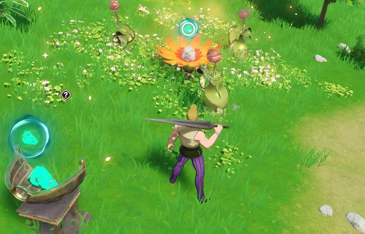 花粉を撒き散らす花