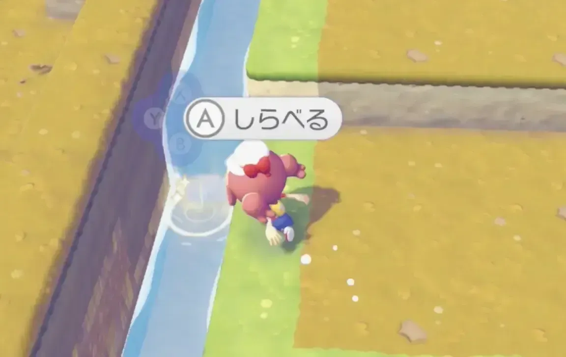 水辺のキラキラ