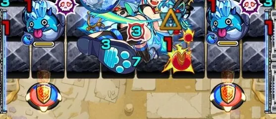 強攻撃の前は防御アップ