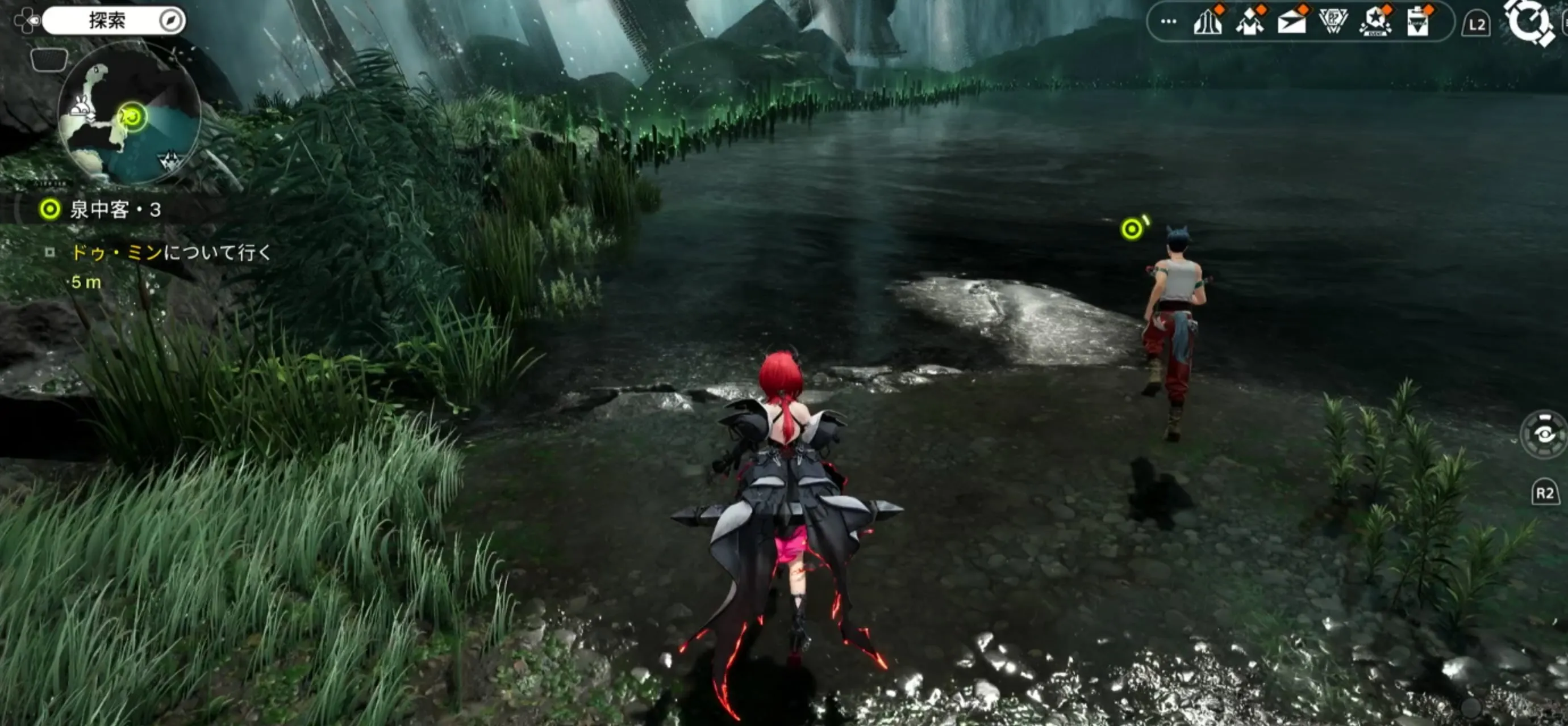 ドゥ・ミンについていく