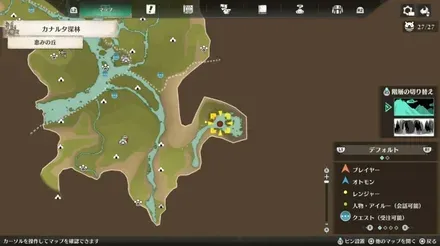 侵獣ネルスキュラのマップ