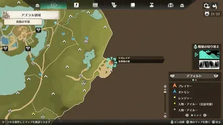 侵獣イャンガルルガのマップ