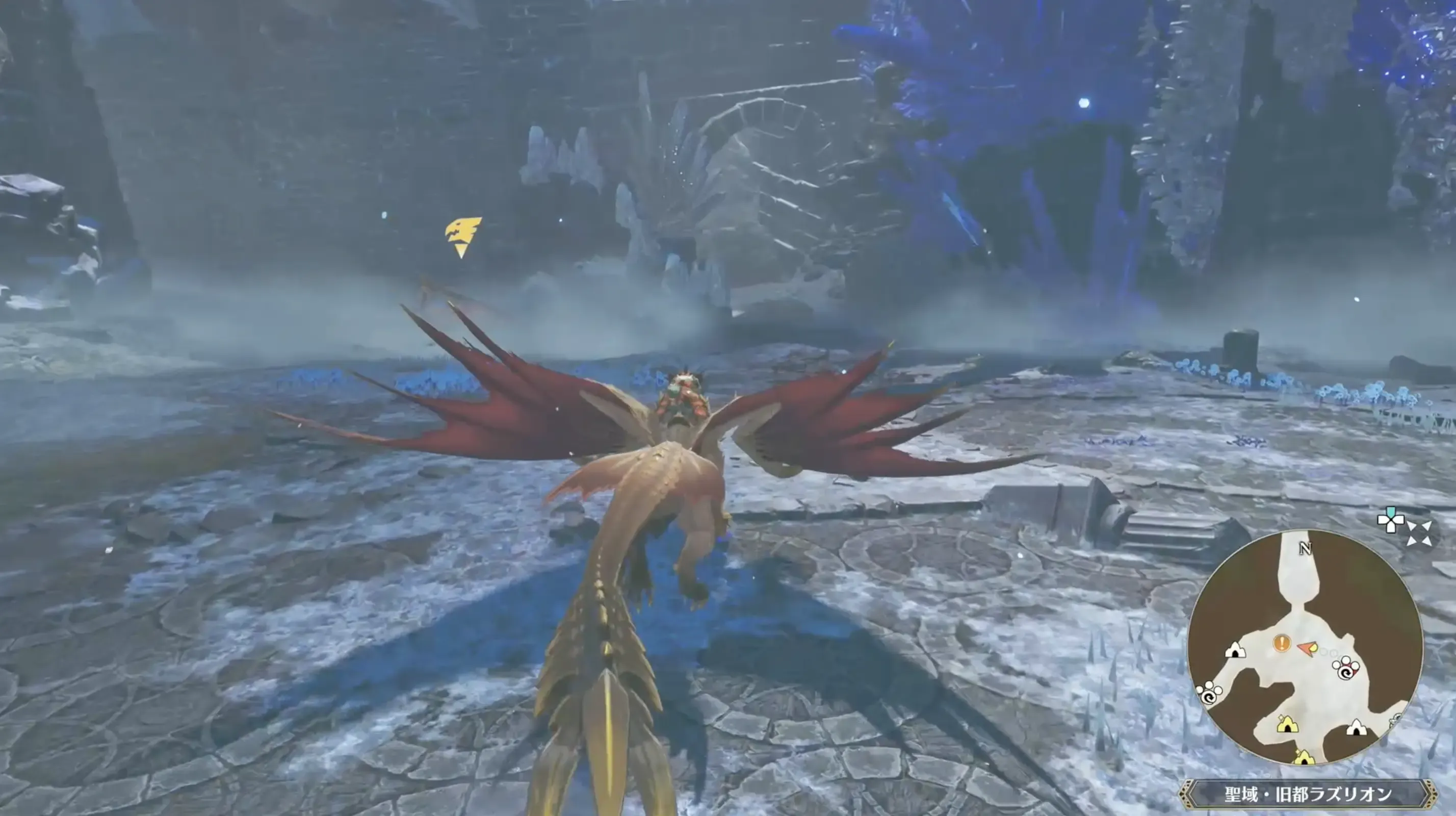 古龍のタマゴを保護するために進む