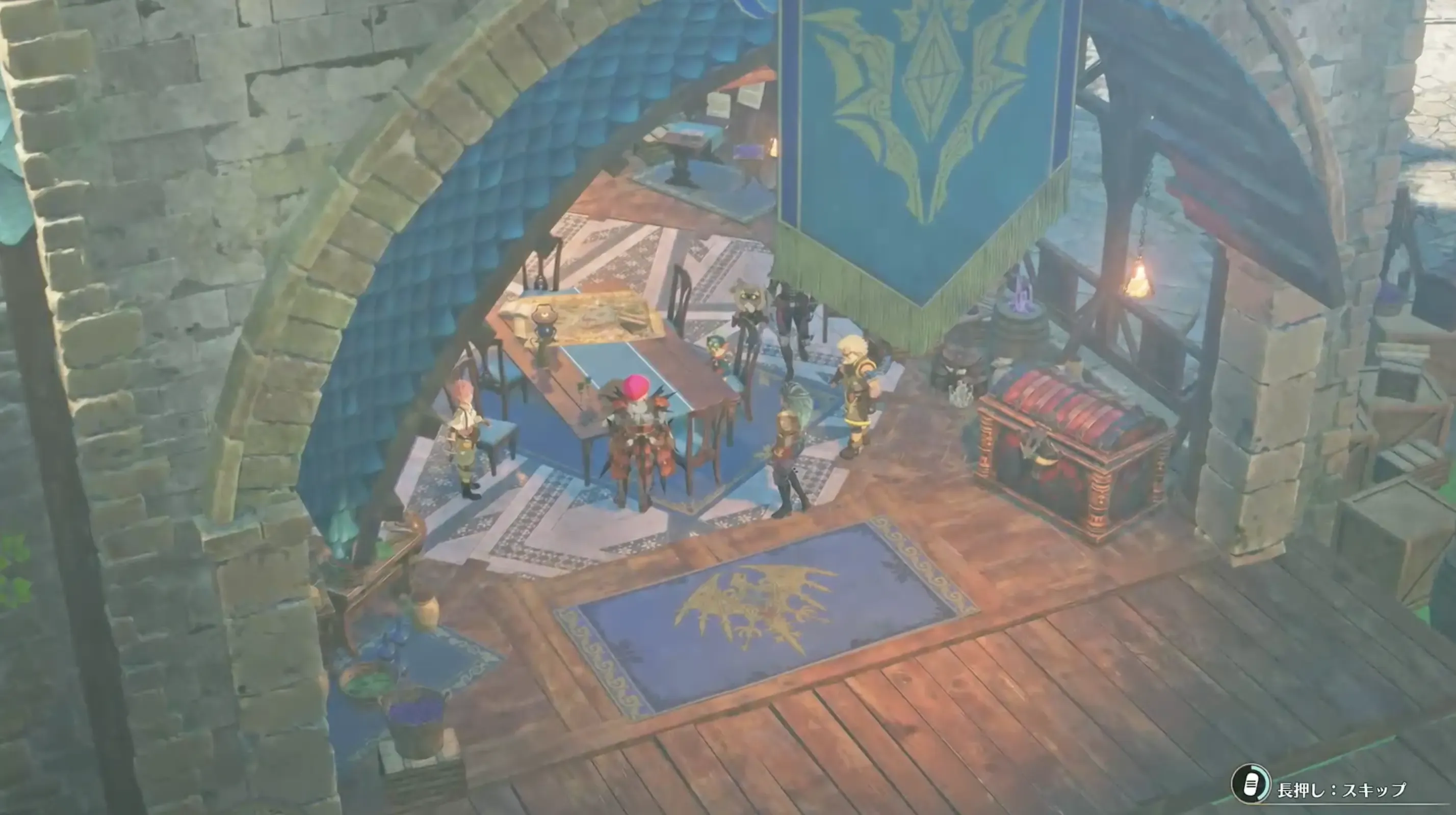 アズラル城ベースに戻るとイベント発生