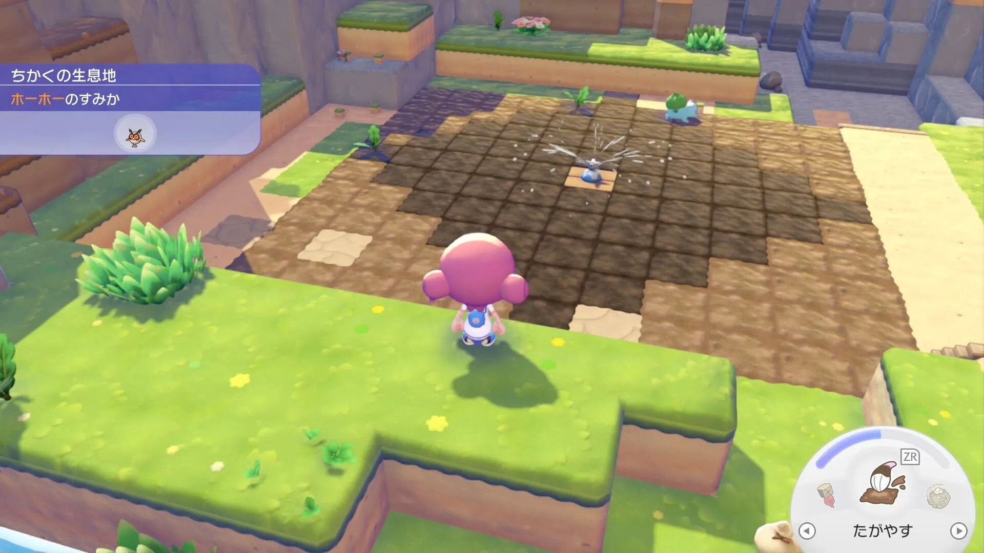 畑をスプリンクラーで作る