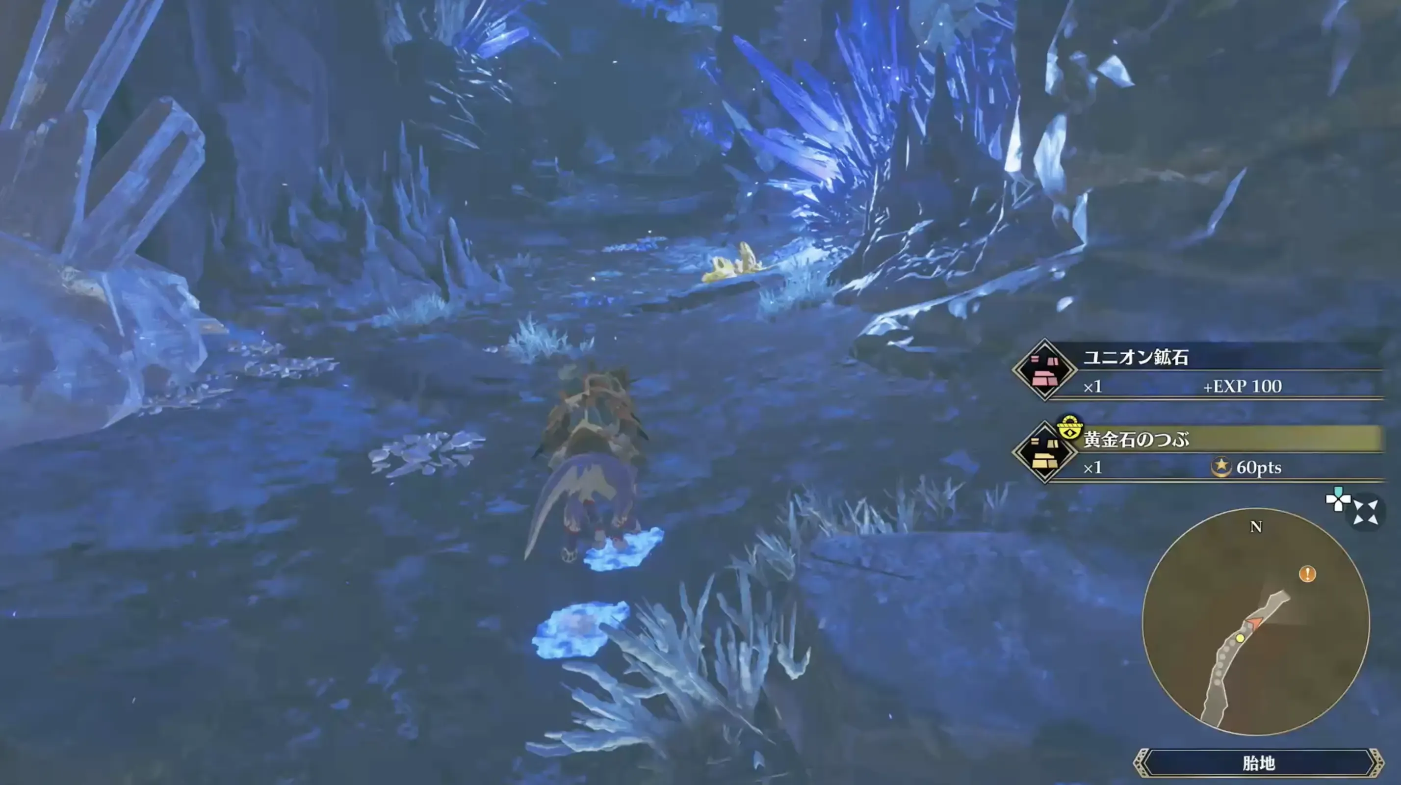 道なりに北の目的地へ向かう