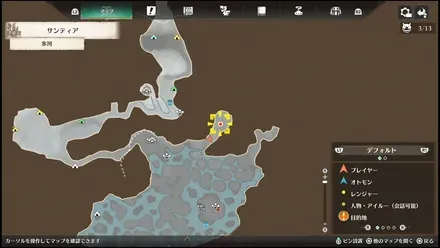 侵獣フルフルのマップ