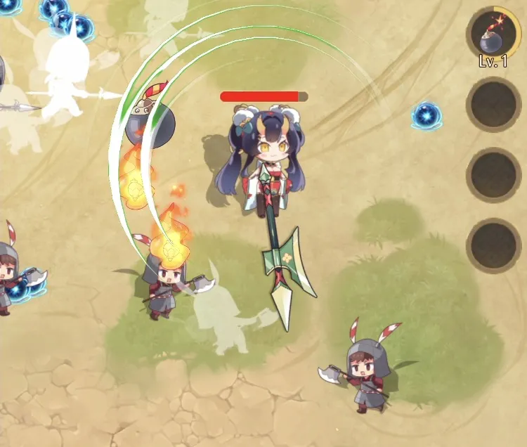 共鳴1を発動したら武器は分散させる