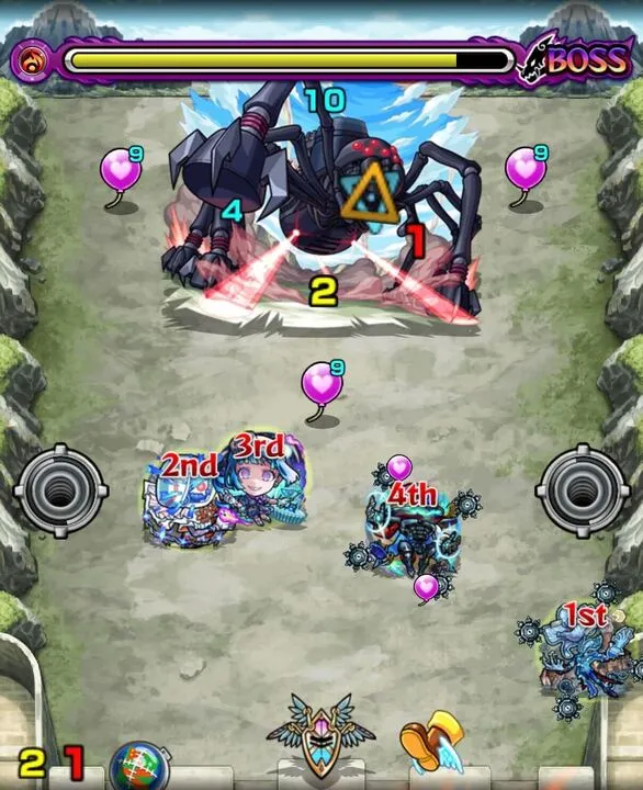 火デストロイヤーボス3ザコ処理後