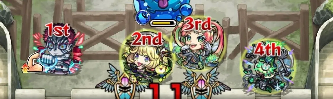 貫通タイプのキャラを編成