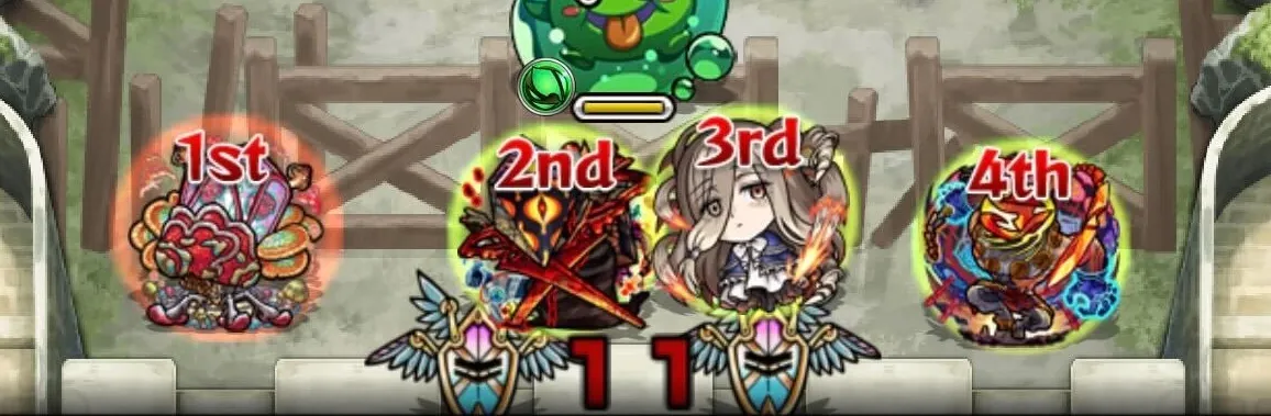 貫通タイプのキャラを編成