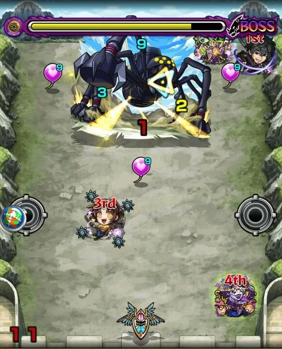 デストロイヤーボス3ザコ処理後