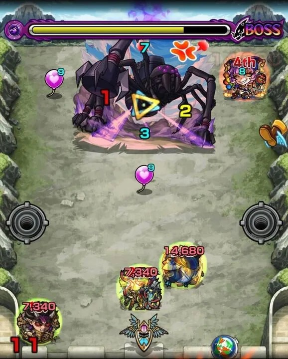 デストロイヤーボス3ザコ処理後