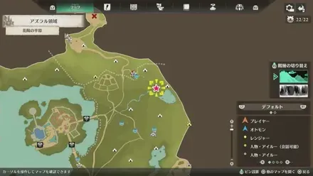 ドスランポスの出現場所マップ1