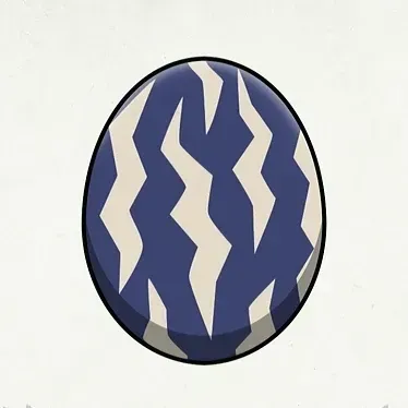 ジンオウガ亜種の卵模様