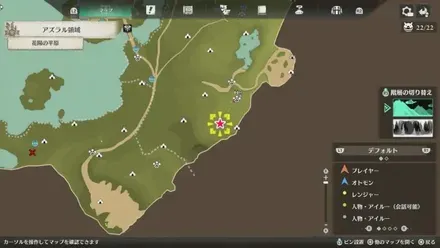 ゲリョス亜種の出現場所マップ1