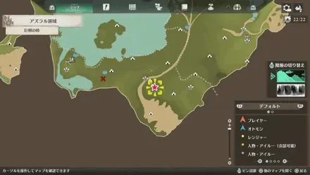 チャタカブラの出現場所マップ1