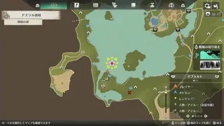 ガノトトスの出現場所マップ1